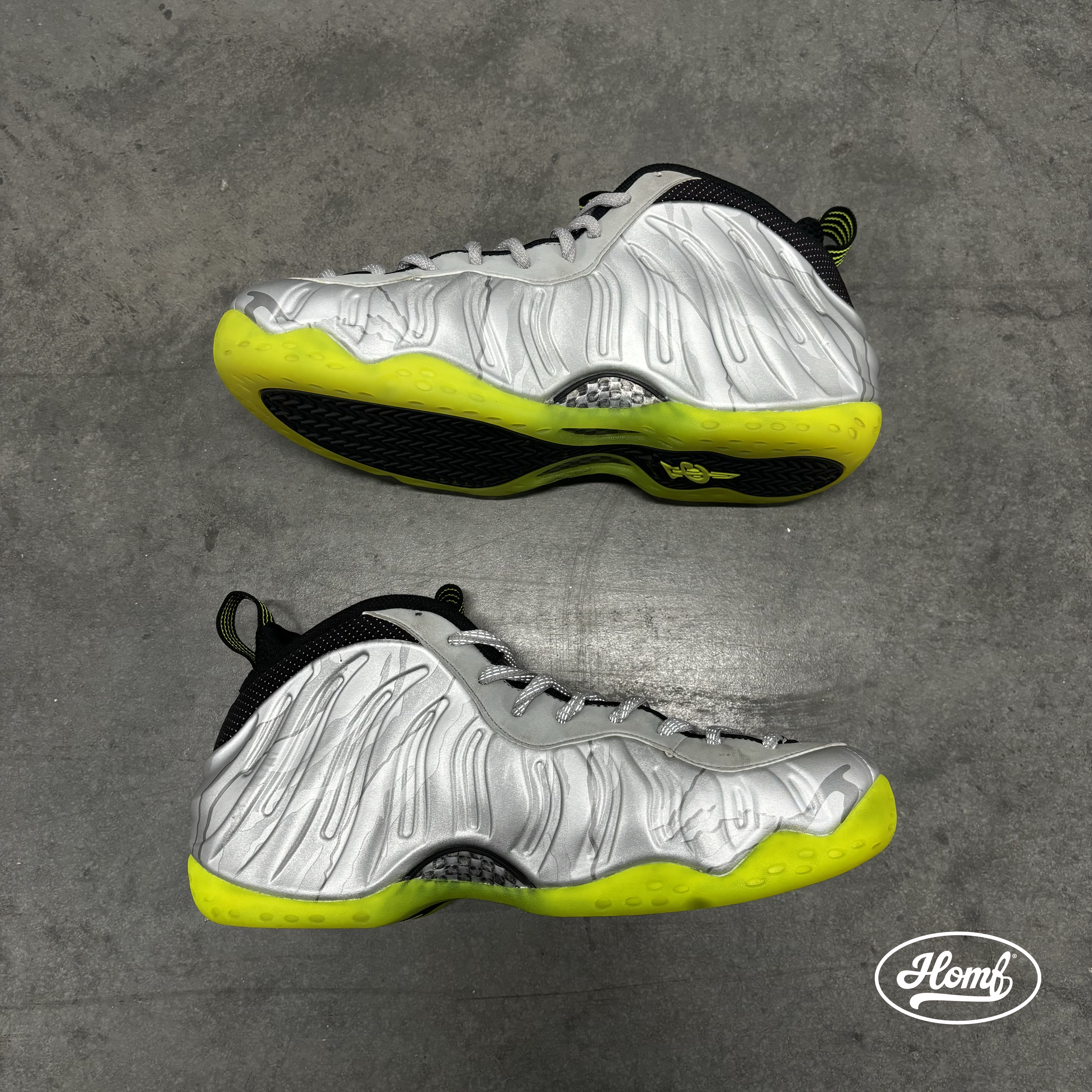 Nike Air Foamposite One ‘Silver Volt Camo’ Size 10 [See Details]